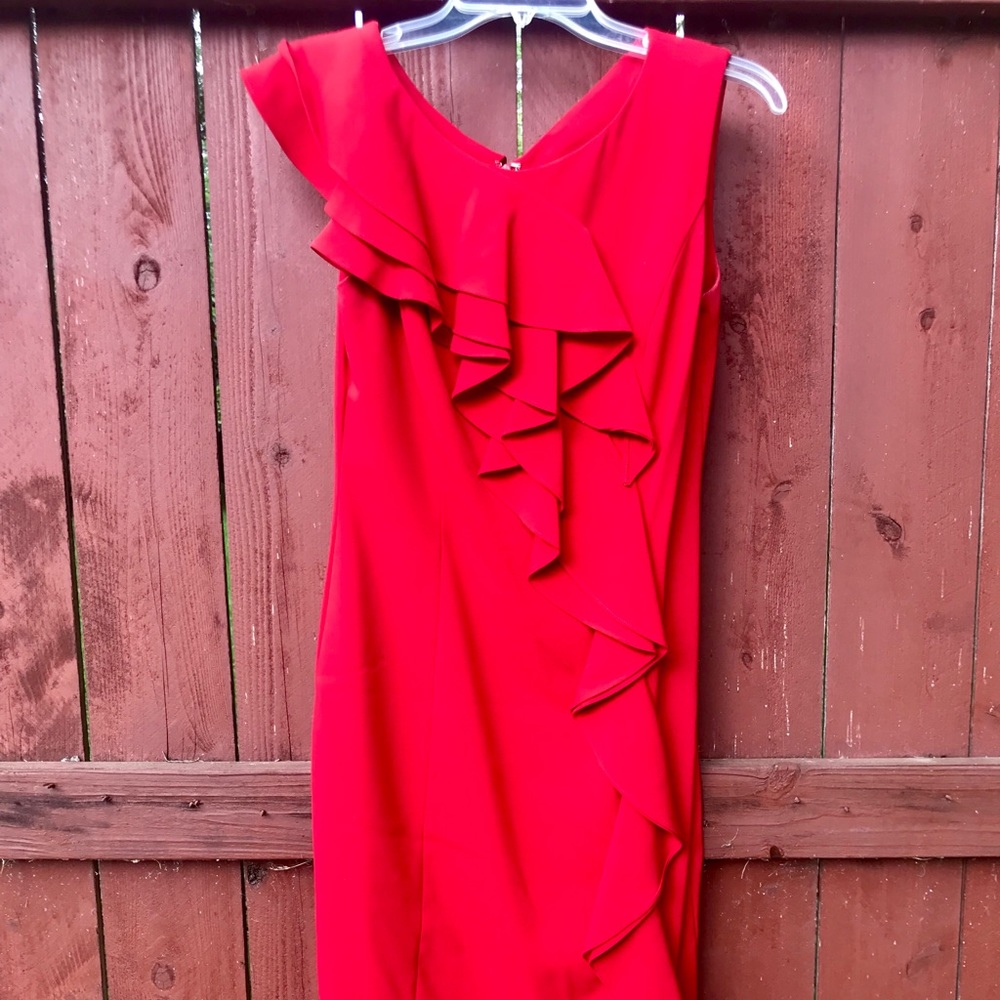 Red Calvin Klein Dress